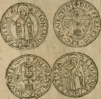 An illustration from Ordonnancie ende instructie naer de welcke voort-aen hen moeten reguleren die ghesworen wisselaers ofte collecteurs vande goude ende silvere penningen, wesende verboden, gheschroyt, te licht oft te seer versleten, ende oversulex verclaert ende ghehouden voor billoen, daer toe geoommitteert om de selve te leveren inde munten van Sijne Majesteyt, ende al daer bekeert te worden in penninghen van hunnen slaghe (1633)