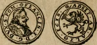 An illustration from Ordonnancie ende instructie naer de welcke voort-aen hen moeten reguleren die ghesworen wisselaers ofte collecteurs vande goude ende silvere penningen, wesende verboden, gheschroyt, te licht oft te seer versleten, ende oversulex verclaert ende ghehouden voor billoen, daer toe geoommitteert om de selve te leveren inde munten van Sijne Majesteyt, ende al daer bekeert te worden in penninghen van hunnen slaghe (1633)