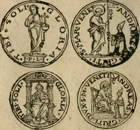 An illustration from Ordonnancie ende instructie naer de welcke voort-aen hen moeten reguleren die ghesworen wisselaers ofte collecteurs vande goude ende silvere penningen, wesende verboden, gheschroyt, te licht oft te seer versleten, ende oversulex verclaert ende ghehouden voor billoen, daer toe geoommitteert om de selve te leveren inde munten van Sijne Majesteyt, ende al daer bekeert te worden in penninghen van hunnen slaghe (1633)