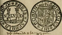 An illustration from Ordonnancie ende instructie naer de welcke voort-aen hen moeten reguleren die ghesworen wisselaers ofte collecteurs vande goude ende silvere penningen, wesende verboden, gheschroyt, te licht oft te seer versleten, ende oversulex verclaert ende ghehouden voor billoen, daer toe geoommitteert om de selve te leveren inde munten van Sijne Majesteyt, ende al daer bekeert te worden in penninghen van hunnen slaghe (1633)