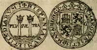 An illustration from Ordonnancie ende instructie naer de welcke voort-aen hen moeten reguleren die ghesworen wisselaers ofte collecteurs vande goude ende silvere penningen, wesende verboden, gheschroyt, te licht oft te seer versleten, ende oversulex verclaert ende ghehouden voor billoen, daer toe geoommitteert om de selve te leveren inde munten van Sijne Majesteyt, ende al daer bekeert te worden in penninghen van hunnen slaghe (1633)