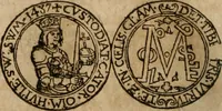 An illustration from Ordonnancie ende instructie naer de welcke voort-aen hen moeten reguleren die ghesworen wisselaers ofte collecteurs vande goude ende silvere penningen, wesende verboden, gheschroyt, te licht oft te seer versleten, ende oversulex verclaert ende ghehouden voor billoen, daer toe geoommitteert om de selve te leveren inde munten van Sijne Majesteyt, ende al daer bekeert te worden in penninghen van hunnen slaghe (1633)