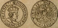 An illustration from Ordonnancie ende instructie naer de welcke voort-aen hen moeten reguleren die ghesworen wisselaers ofte collecteurs vande goude ende silvere penningen, wesende verboden, gheschroyt, te licht oft te seer versleten, ende oversulex verclaert ende ghehouden voor billoen, daer toe geoommitteert om de selve te leveren inde munten van Sijne Majesteyt, ende al daer bekeert te worden in penninghen van hunnen slaghe (1633)