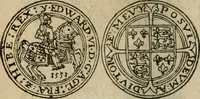 An illustration from Ordonnancie ende instructie naer de welcke voort-aen hen moeten reguleren die ghesworen wisselaers ofte collecteurs vande goude ende silvere penningen, wesende verboden, gheschroyt, te licht oft te seer versleten, ende oversulex verclaert ende ghehouden voor billoen, daer toe geoommitteert om de selve te leveren inde munten van Sijne Majesteyt, ende al daer bekeert te worden in penninghen van hunnen slaghe (1633)
