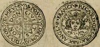 An illustration from Ordonnancie ende instructie naer de welcke voort-aen hen moeten reguleren die ghesworen wisselaers ofte collecteurs vande goude ende silvere penningen, wesende verboden, gheschroyt, te licht oft te seer versleten, ende oversulex verclaert ende ghehouden voor billoen, daer toe geoommitteert om de selve te leveren inde munten van Sijne Majesteyt, ende al daer bekeert te worden in penninghen van hunnen slaghe (1633)