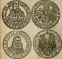 An illustration from Ordonnancie ende instructie naer de welcke voort-aen hen moeten reguleren die ghesworen wisselaers ofte collecteurs vande goude ende silvere penningen, wesende verboden, gheschroyt, te licht oft te seer versleten, ende oversulex verclaert ende ghehouden voor billoen, daer toe geoommitteert om de selve te leveren inde munten van Sijne Majesteyt, ende al daer bekeert te worden in penninghen van hunnen slaghe (1633)