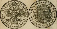 An illustration from Ordonnancie ende instructie naer de welcke voort-aen hen moeten reguleren die ghesworen wisselaers ofte collecteurs vande goude ende silvere penningen, wesende verboden, gheschroyt, te licht oft te seer versleten, ende oversulex verclaert ende ghehouden voor billoen, daer toe geoommitteert om de selve te leveren inde munten van Sijne Majesteyt, ende al daer bekeert te worden in penninghen van hunnen slaghe (1633)
