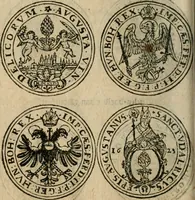 An illustration from Ordonnancie ende instructie naer de welcke voort-aen hen moeten reguleren die ghesworen wisselaers ofte collecteurs vande goude ende silvere penningen, wesende verboden, gheschroyt, te licht oft te seer versleten, ende oversulex verclaert ende ghehouden voor billoen, daer toe geoommitteert om de selve te leveren inde munten van Sijne Majesteyt, ende al daer bekeert te worden in penninghen van hunnen slaghe (1633)