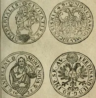 An illustration from Ordonnancie ende instructie naer de welcke voort-aen hen moeten reguleren die ghesworen wisselaers ofte collecteurs vande goude ende silvere penningen, wesende verboden, gheschroyt, te licht oft te seer versleten, ende oversulex verclaert ende ghehouden voor billoen, daer toe geoommitteert om de selve te leveren inde munten van Sijne Majesteyt, ende al daer bekeert te worden in penninghen van hunnen slaghe (1633)