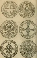 An illustration from Ordonnancie ende instructie naer de welcke voort-aen hen moeten reguleren die ghesworen wisselaers ofte collecteurs vande goude ende silvere penningen, wesende verboden, gheschroyt, te licht oft te seer versleten, ende oversulex verclaert ende ghehouden voor billoen, daer toe geoommitteert om de selve te leveren inde munten van Sijne Majesteyt, ende al daer bekeert te worden in penninghen van hunnen slaghe (1633)