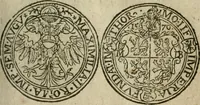An illustration from Ordonnancie ende instructie naer de welcke voort-aen hen moeten reguleren die ghesworen wisselaers ofte collecteurs vande goude ende silvere penningen, wesende verboden, gheschroyt, te licht oft te seer versleten, ende oversulex verclaert ende ghehouden voor billoen, daer toe geoommitteert om de selve te leveren inde munten van Sijne Majesteyt, ende al daer bekeert te worden in penninghen van hunnen slaghe (1633)