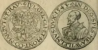 An illustration from Ordonnancie ende instructie naer de welcke voort-aen hen moeten reguleren die ghesworen wisselaers ofte collecteurs vande goude ende silvere penningen, wesende verboden, gheschroyt, te licht oft te seer versleten, ende oversulex verclaert ende ghehouden voor billoen, daer toe geoommitteert om de selve te leveren inde munten van Sijne Majesteyt, ende al daer bekeert te worden in penninghen van hunnen slaghe (1633)