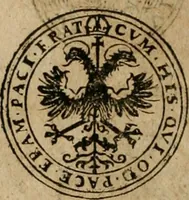 An illustration from Ordonnancie ende instructie naer de welcke voort-aen hen moeten reguleren die ghesworen wisselaers ofte collecteurs vande goude ende silvere penningen, wesende verboden, gheschroyt, te licht oft te seer versleten, ende oversulex verclaert ende ghehouden voor billoen, daer toe geoommitteert om de selve te leveren inde munten van Sijne Majesteyt, ende al daer bekeert te worden in penninghen van hunnen slaghe (1633)