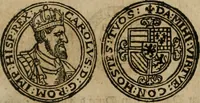 An illustration from Ordonnancie ende instructie naer de welcke voort-aen hen moeten reguleren die ghesworen wisselaers ofte collecteurs vande goude ende silvere penningen, wesende verboden, gheschroyt, te licht oft te seer versleten, ende oversulex verclaert ende ghehouden voor billoen, daer toe geoommitteert om de selve te leveren inde munten van Sijne Majesteyt, ende al daer bekeert te worden in penninghen van hunnen slaghe (1633)