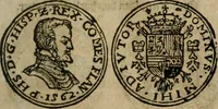 An illustration from Ordonnancie ende instructie naer de welcke voort-aen hen moeten reguleren die ghesworen wisselaers ofte collecteurs vande goude ende silvere penningen, wesende verboden, gheschroyt, te licht oft te seer versleten, ende oversulex verclaert ende ghehouden voor billoen, daer toe geoommitteert om de selve te leveren inde munten van Sijne Majesteyt, ende al daer bekeert te worden in penninghen van hunnen slaghe (1633)