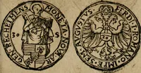 An illustration from Ordonnancie ende instructie naer de welcke voort-aen hen moeten reguleren die ghesworen wisselaers ofte collecteurs vande goude ende silvere penningen, wesende verboden, gheschroyt, te licht oft te seer versleten, ende oversulex verclaert ende ghehouden voor billoen, daer toe geoommitteert om de selve te leveren inde munten van Sijne Majesteyt, ende al daer bekeert te worden in penninghen van hunnen slaghe (1633)