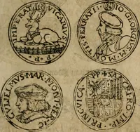 An illustration from Ordonnancie ende instructie naer de welcke voort-aen hen moeten reguleren die ghesworen wisselaers ofte collecteurs vande goude ende silvere penningen, wesende verboden, gheschroyt, te licht oft te seer versleten, ende oversulex verclaert ende ghehouden voor billoen, daer toe geoommitteert om de selve te leveren inde munten van Sijne Majesteyt, ende al daer bekeert te worden in penninghen van hunnen slaghe (1633)