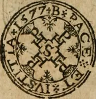 An illustration from Ordonnancie ende instructie naer de welcke voort-aen hen moeten reguleren die ghesworen wisselaers ofte collecteurs vande goude ende silvere penningen, wesende verboden, gheschroyt, te licht oft te seer versleten, ende oversulex verclaert ende ghehouden voor billoen, daer toe geoommitteert om de selve te leveren inde munten van Sijne Majesteyt, ende al daer bekeert te worden in penninghen van hunnen slaghe (1633)