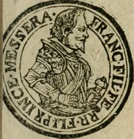 An illustration from Ordonnancie ende instructie naer de welcke voort-aen hen moeten reguleren die ghesworen wisselaers ofte collecteurs vande goude ende silvere penningen, wesende verboden, gheschroyt, te licht oft te seer versleten, ende oversulex verclaert ende ghehouden voor billoen, daer toe geoommitteert om de selve te leveren inde munten van Sijne Majesteyt, ende al daer bekeert te worden in penninghen van hunnen slaghe (1633)