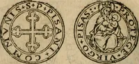 An illustration from Ordonnancie ende instructie naer de welcke voort-aen hen moeten reguleren die ghesworen wisselaers ofte collecteurs vande goude ende silvere penningen, wesende verboden, gheschroyt, te licht oft te seer versleten, ende oversulex verclaert ende ghehouden voor billoen, daer toe geoommitteert om de selve te leveren inde munten van Sijne Majesteyt, ende al daer bekeert te worden in penninghen van hunnen slaghe (1633)