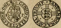 An illustration from Ordonnancie ende instructie naer de welcke voort-aen hen moeten reguleren die ghesworen wisselaers ofte collecteurs vande goude ende silvere penningen, wesende verboden, gheschroyt, te licht oft te seer versleten, ende oversulex verclaert ende ghehouden voor billoen, daer toe geoommitteert om de selve te leveren inde munten van Sijne Majesteyt, ende al daer bekeert te worden in penninghen van hunnen slaghe (1633)