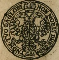 An illustration from Ordonnancie ende instructie naer de welcke voort-aen hen moeten reguleren die ghesworen wisselaers ofte collecteurs vande goude ende silvere penningen, wesende verboden, gheschroyt, te licht oft te seer versleten, ende oversulex verclaert ende ghehouden voor billoen, daer toe geoommitteert om de selve te leveren inde munten van Sijne Majesteyt, ende al daer bekeert te worden in penninghen van hunnen slaghe (1633)