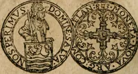 An illustration from Ordonnancie ende instructie naer de welcke voort-aen hen moeten reguleren die ghesworen wisselaers ofte collecteurs vande goude ende silvere penningen, wesende verboden, gheschroyt, te licht oft te seer versleten, ende oversulex verclaert ende ghehouden voor billoen, daer toe geoommitteert om de selve te leveren inde munten van Sijne Majesteyt, ende al daer bekeert te worden in penninghen van hunnen slaghe (1633)