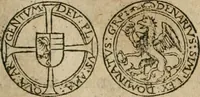 An illustration from Ordonnancie ende instructie naer de welcke voort-aen hen moeten reguleren die ghesworen wisselaers ofte collecteurs vande goude ende silvere penningen, wesende verboden, gheschroyt, te licht oft te seer versleten, ende oversulex verclaert ende ghehouden voor billoen, daer toe geoommitteert om de selve te leveren inde munten van Sijne Majesteyt, ende al daer bekeert te worden in penninghen van hunnen slaghe (1633)