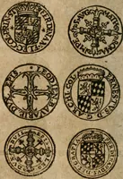 An illustration from Ordonnancie ende instructie naer de welcke voort-aen hen moeten reguleren die ghesworen wisselaers ofte collecteurs vande goude ende silvere penningen, wesende verboden, gheschroyt, te licht oft te seer versleten, ende oversulex verclaert ende ghehouden voor billoen, daer toe geoommitteert om de selve te leveren inde munten van Sijne Majesteyt, ende al daer bekeert te worden in penninghen van hunnen slaghe (1633)
