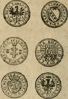 An illustration from Ordonnancie ende instructie naer de welcke voort-aen hen moeten reguleren die ghesworen wisselaers ofte collecteurs vande goude ende silvere penningen, wesende verboden, gheschroyt, te licht oft te seer versleten, ende oversulex verclaert ende ghehouden voor billoen, daer toe geoommitteert om de selve te leveren inde munten van Sijne Majesteyt, ende al daer bekeert te worden in penninghen van hunnen slaghe (1633)