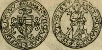 An illustration from Ordonnancie ende instructie naer de welcke voort-aen hen moeten reguleren die ghesworen wisselaers ofte collecteurs vande goude ende silvere penningen, wesende verboden, gheschroyt, te licht oft te seer versleten, ende oversulex verclaert ende ghehouden voor billoen, daer toe geoommitteert om de selve te leveren inde munten van Sijne Majesteyt, ende al daer bekeert te worden in penninghen van hunnen slaghe (1633)