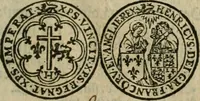 An illustration from Ordonnancie ende instructie naer de welcke voort-aen hen moeten reguleren die ghesworen wisselaers ofte collecteurs vande goude ende silvere penningen, wesende verboden, gheschroyt, te licht oft te seer versleten, ende oversulex verclaert ende ghehouden voor billoen, daer toe geoommitteert om de selve te leveren inde munten van Sijne Majesteyt, ende al daer bekeert te worden in penninghen van hunnen slaghe (1633)