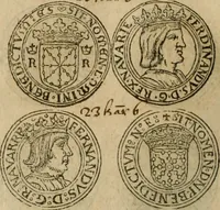 An illustration from Ordonnancie ende instructie naer de welcke voort-aen hen moeten reguleren die ghesworen wisselaers ofte collecteurs vande goude ende silvere penningen, wesende verboden, gheschroyt, te licht oft te seer versleten, ende oversulex verclaert ende ghehouden voor billoen, daer toe geoommitteert om de selve te leveren inde munten van Sijne Majesteyt, ende al daer bekeert te worden in penninghen van hunnen slaghe (1633)