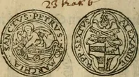 An illustration from Ordonnancie ende instructie naer de welcke voort-aen hen moeten reguleren die ghesworen wisselaers ofte collecteurs vande goude ende silvere penningen, wesende verboden, gheschroyt, te licht oft te seer versleten, ende oversulex verclaert ende ghehouden voor billoen, daer toe geoommitteert om de selve te leveren inde munten van Sijne Majesteyt, ende al daer bekeert te worden in penninghen van hunnen slaghe (1633)