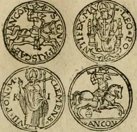 An illustration from Ordonnancie ende instructie naer de welcke voort-aen hen moeten reguleren die ghesworen wisselaers ofte collecteurs vande goude ende silvere penningen, wesende verboden, gheschroyt, te licht oft te seer versleten, ende oversulex verclaert ende ghehouden voor billoen, daer toe geoommitteert om de selve te leveren inde munten van Sijne Majesteyt, ende al daer bekeert te worden in penninghen van hunnen slaghe (1633)
