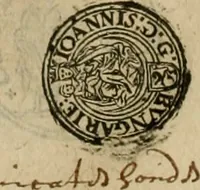 An illustration from Ordonnancie ende instructie naer de welcke voort-aen hen moeten reguleren die ghesworen wisselaers ofte collecteurs vande goude ende silvere penningen, wesende verboden, gheschroyt, te licht oft te seer versleten, ende oversulex verclaert ende ghehouden voor billoen, daer toe geoommitteert om de selve te leveren inde munten van Sijne Majesteyt, ende al daer bekeert te worden in penninghen van hunnen slaghe (1633)