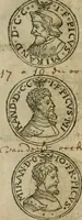 An illustration from Ordonnancie ende instructie naer de welcke voort-aen hen moeten reguleren die ghesworen wisselaers ofte collecteurs vande goude ende silvere penningen, wesende verboden, gheschroyt, te licht oft te seer versleten, ende oversulex verclaert ende ghehouden voor billoen, daer toe geoommitteert om de selve te leveren inde munten van Sijne Majesteyt, ende al daer bekeert te worden in penninghen van hunnen slaghe (1633)