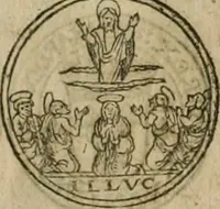 An illustration from Ordonnancie ende instructie naer de welcke voort-aen hen moeten reguleren die ghesworen wisselaers ofte collecteurs vande goude ende silvere penningen, wesende verboden, gheschroyt, te licht oft te seer versleten, ende oversulex verclaert ende ghehouden voor billoen, daer toe geoommitteert om de selve te leveren inde munten van Sijne Majesteyt, ende al daer bekeert te worden in penninghen van hunnen slaghe (1633)
