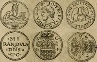 An illustration from Ordonnancie ende instructie naer de welcke voort-aen hen moeten reguleren die ghesworen wisselaers ofte collecteurs vande goude ende silvere penningen, wesende verboden, gheschroyt, te licht oft te seer versleten, ende oversulex verclaert ende ghehouden voor billoen, daer toe geoommitteert om de selve te leveren inde munten van Sijne Majesteyt, ende al daer bekeert te worden in penninghen van hunnen slaghe (1633)