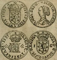 An illustration from Ordonnancie ende instructie naer de welcke voort-aen hen moeten reguleren die ghesworen wisselaers ofte collecteurs vande goude ende silvere penningen, wesende verboden, gheschroyt, te licht oft te seer versleten, ende oversulex verclaert ende ghehouden voor billoen, daer toe geoommitteert om de selve te leveren inde munten van Sijne Majesteyt, ende al daer bekeert te worden in penninghen van hunnen slaghe (1633)