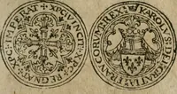 An illustration from Ordonnancie ende instructie naer de welcke voort-aen hen moeten reguleren die ghesworen wisselaers ofte collecteurs vande goude ende silvere penningen, wesende verboden, gheschroyt, te licht oft te seer versleten, ende oversulex verclaert ende ghehouden voor billoen, daer toe geoommitteert om de selve te leveren inde munten van Sijne Majesteyt, ende al daer bekeert te worden in penninghen van hunnen slaghe (1633)