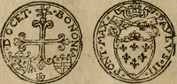 An illustration from Ordonnancie ende instructie naer de welcke voort-aen hen moeten reguleren die ghesworen wisselaers ofte collecteurs vande goude ende silvere penningen, wesende verboden, gheschroyt, te licht oft te seer versleten, ende oversulex verclaert ende ghehouden voor billoen, daer toe geoommitteert om de selve te leveren inde munten van Sijne Majesteyt, ende al daer bekeert te worden in penninghen van hunnen slaghe (1633)