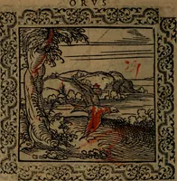 Picture 96 of 375 from Ori Apollinis Niliaci, De sacris Aegyptiorum notis, Aegyptiacè expressis : libri duo, iconibus illustrati, & aucti : nunc primùm in latinum ac gallicum sermonem conversi (1574), leaf 129