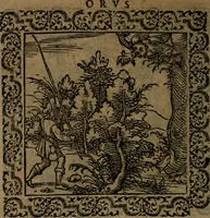 Picture 116 of 375 from Ori Apollinis Niliaci, De sacris Aegyptiorum notis, Aegyptiacè expressis : libri duo, iconibus illustrati, & aucti : nunc primùm in latinum ac gallicum sermonem conversi (1574), leaf 149