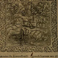 Picture 142 of 375 from Ori Apollinis Niliaci, De sacris Aegyptiorum notis, Aegyptiacè expressis : libri duo, iconibus illustrati, & aucti : nunc primùm in latinum ac gallicum sermonem conversi (1574), leaf 175