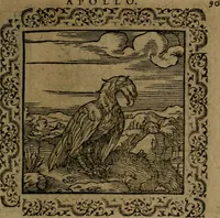 Picture 159 of 375 from Ori Apollinis Niliaci, De sacris Aegyptiorum notis, Aegyptiacè expressis : libri duo, iconibus illustrati, & aucti : nunc primùm in latinum ac gallicum sermonem conversi (1574), leaf 192