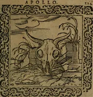 Picture 186 of 375 from Ori Apollinis Niliaci, De sacris Aegyptiorum notis, Aegyptiacè expressis : libri duo, iconibus illustrati, & aucti : nunc primùm in latinum ac gallicum sermonem conversi (1574), leaf 220