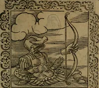 Picture 190 of 375 from Ori Apollinis Niliaci, De sacris Aegyptiorum notis, Aegyptiacè expressis : libri duo, iconibus illustrati, & aucti : nunc primùm in latinum ac gallicum sermonem conversi (1574), leaf 224