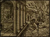 An illustration from Ori Apollinis Niliaci, De sacris Aegyptiorum notis, Aegyptiacè expressis : libri duo, iconibus illustrati, & aucti : nunc primùm in latinum ac gallicum sermonem conversi (1574)
