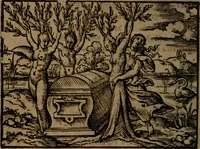 Picture 214 of 375 from Ori Apollinis Niliaci, De sacris Aegyptiorum notis, Aegyptiacè expressis : libri duo, iconibus illustrati, & aucti : nunc primùm in latinum ac gallicum sermonem conversi (1574), leaf 267
